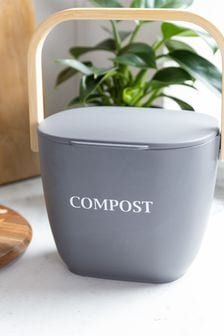 Natural Elements Grey Bamboo Kitchen Compost Bin (372154) | MYR 198