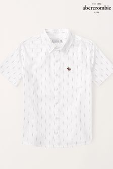 أبيض - قميص طراز منتجعات بكم قصير من Abercrombie & Fitch (372214) | 185 ر.س