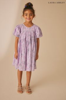 Laura Ashley Lilac Sparkle Crosswell Smock Dress (372565) | OMR18 - OMR20