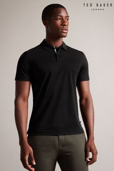 Ted Baker Black Slim Zeiter Soft Touch Polo Shirt (372922) | 350 QAR