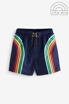 Little Bird by Jools Oliver Navy Blue Rainbow Swim Board Shorts (373173) | HK$165 - HK$226