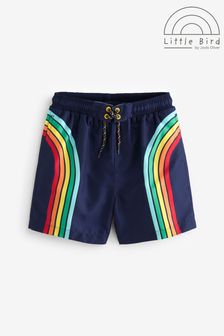 Little Bird by Jools Oliver Blue Rainbow Swim Board Shorts