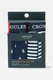 Joules Crown Joules Navy Hare Cotton Boxer Briefs (2 Pack) (373866) | 31 €