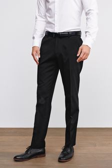 Black Slim Fit Trousers With Motion Flex Waistband (374155) | ₪ 83