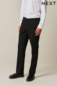 Black Suit Trousers With Side Adjuster (374498) | $54