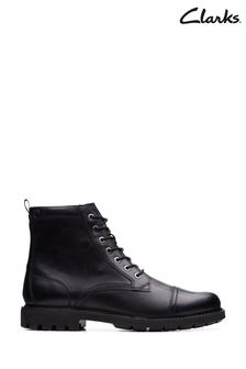 Clarks Black Leather Batcombe Cap Boots (374524) | €189