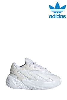Alb - Pantofi sport cu șiret elastic pentru bebeluși adidas Originals Ozelia (374793) | 227 LEI