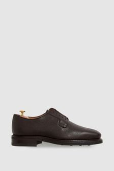 深棕色 - Oscar Jacobson Grained Leather Lace Up Shoes (374990) | NT$17,220