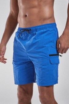 Cobalt Blue Utility Swim Shorts (375133) | $25