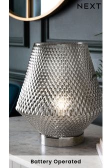 Chrome Battery Operated Medium Tapered Ambient Lamp (375377) | €28