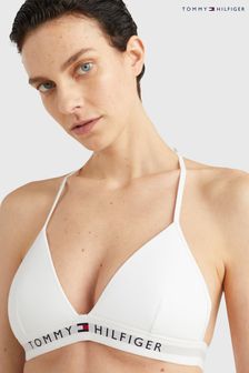 Tommy Hilfiger White Fixed Foam Triangle Bikini Top (375984) | 130 zł