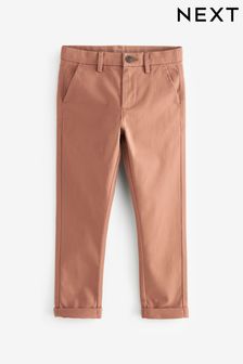 Rust Brown Skinny Fit Stretch Chino Trousers (3-17yrs) (376086) | €15 - €22