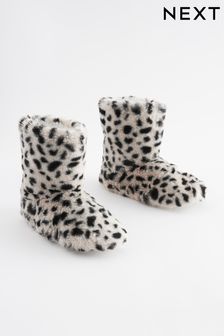 Animal Print Faux Fur Boot Slippers (376169) | 15 € - 18 €