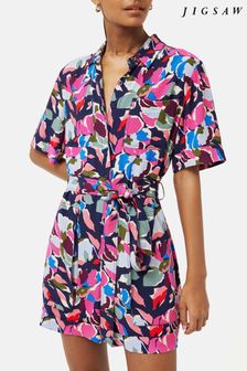 Jigsaw Red Graphic Pansy Playsuit (376552) | 222 €