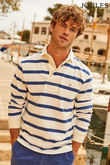 בצבע שמנת וכחול - חולצת רוגבי של Joules דגם Onside עם פסים (376556) | ‏301 ‏₪