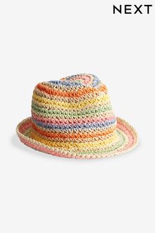 Multi Rainbow Straw Hat (3mths-6yrs) (376798) | €7 - €8