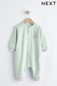 Mint Green Bunny Sweat Baby Romper (376853) | AED47 - AED53