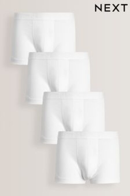 White 4 pack Hipster Boxers 4 Pack (377158) | $33