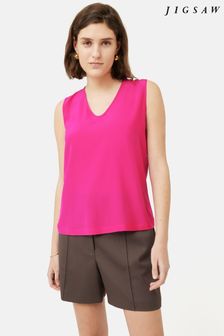 Jigsaw Josie Bias Silk Pink Vest (377660) | €72