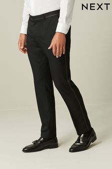 Black Slim Tuxedo Trousers (378012) | BGN 78