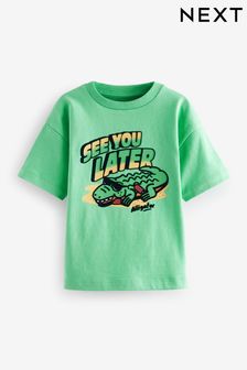 Verde Alligator - Tricou cu mânecă scurtă și personaj (3 luni - 7 ani) (378245) | 41 LEI - 58 LEI