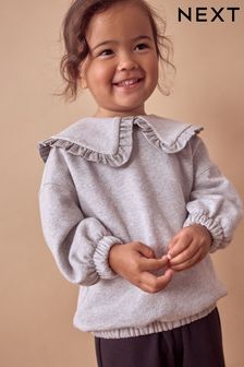 Grey Glitter Collar Sweatshirt (3mths-7yrs) (378293) | $21 - $24