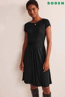 Boden Black Ground Amelie Jersey Dress (378352) | ₪ 251