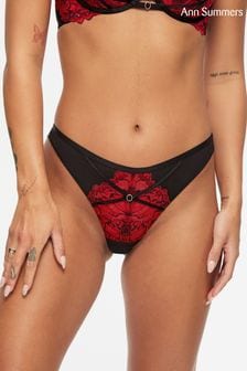 Ann Summers Red Nightfall Floral Lace Brazilian Knickers (378392) | 70 zł