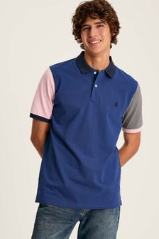 Joules Woody Blue Colourblock Classic Fit Polo Shirt (378473) | 54 €