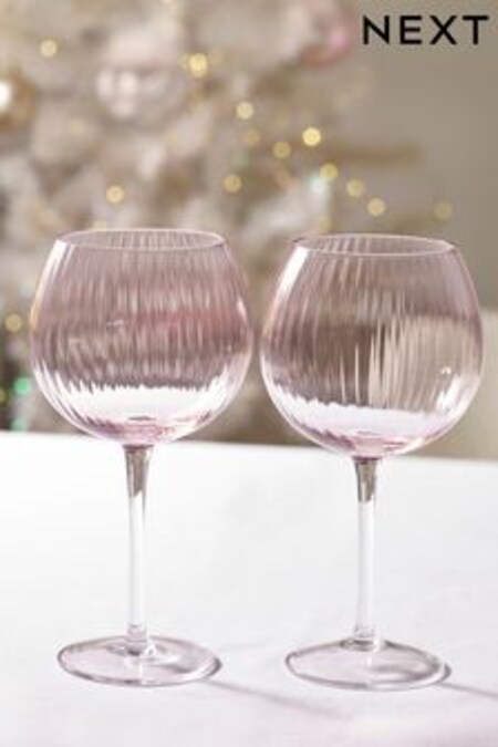 Pink Sienna Set of 2 Gin Glasses (378625) | $49