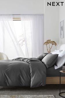 Charcoal Grey Cool Touch TENCEL™ lyocell 200 Thread Count Duvet & Pillowcases Set (378788) | €11.50 - €25