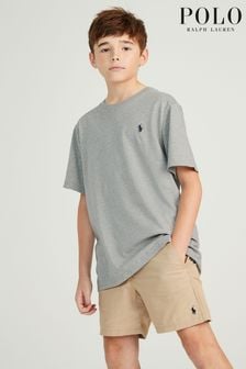 Gris - T-shirt Polo Ralph Lauren garçon à logo (379290) | €49 - €53