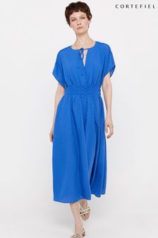 Cortefiel Blue Textured Dress (379355) | €35