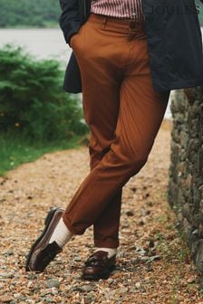 Joules Stamford Brown Slim Fit Chinos (379487) | HK$514