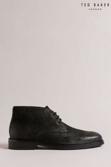 Ted Baker Black Polished Suede Anddrew Chukka Boots (379488) | SGD 290