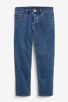Blue Wash Straight Fit Authentic Stretch Jeans (380281) | CA$52