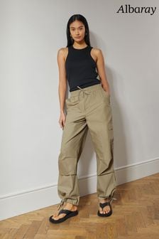 Бежевые брюки в стиле милитари из органического хлопка Albaray (380690) | €58