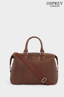 OSPREY LONDON The Nevada Leather Weekender Bag (381015) | 1,608 QAR