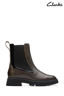 Clarks Brown Leather Stayso Rise Boots (381161) | €199