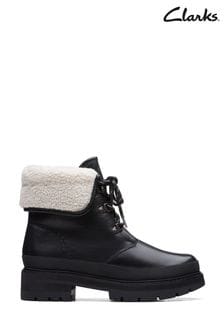 Clarks Black Wlined Leather Orianna Turn Boots (381186) | 230 €