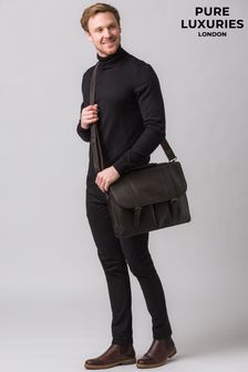 Pure Luxuries London Baxter Leather Work Bag