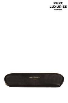 Pure Luxuries London Reeves Leather Cosmetic Brush Bag
