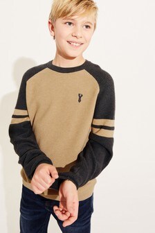 Textured Crew Jumper (3-16yrs)