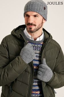 Joules Bamburgh Grey Knitted Ribbed Beanie (382221) | €21