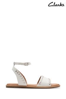 Clarks White Maritime May Sandals (382362) | €79