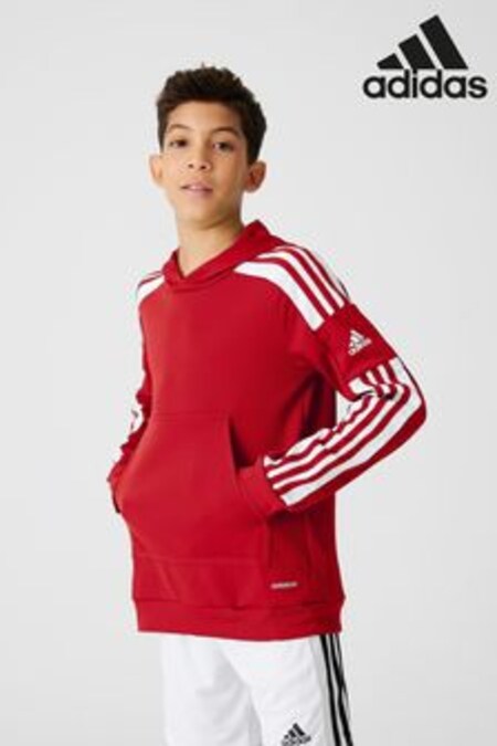 Rot - adidas Squad 21 Junior Kapuzensweatshirt zum Überziehen (383028) | 40 €