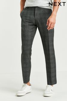 Charcoal Grey Check Smart Trousers (383234) | €14