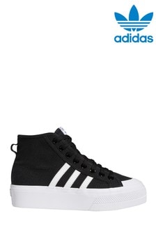 Черный/белый - Кроссовки на платформе adidas Originals Nizza (383324) | 42 710 тг