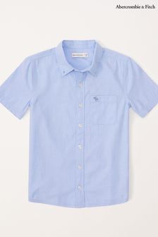 Blau - Abercrombie & Fitch Resort Kurzärmeliges Hemd (383769) | 45 €