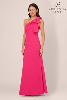 Adrianna Papell Pink Stretch Crepe Long Dress (383811) | kr2,583